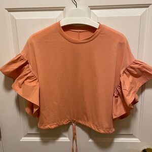 Ruffled Peach Top